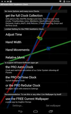 ARTware GeoMetric Clock android App screenshot 3